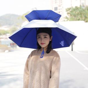Foldable Sun Headwear Fishing Hiking Golf Beach Hat Head Hats Outdoor Sports Camping <b>Umbrella</b> - Product Image 5
