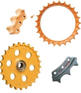 Excavator bulldoser bagian bawah kereta Sprocket D20 D30 D31 D39 D40 D41 D50 jalur Komatsu rantai Drive Dozer - Product Image 1