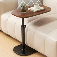 Table basse en bois moderne en forme d'arc, durable, écologique, hauteur réglable, petite table d'angle pour salon, chambre à coucher
