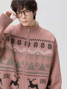 <span class=keywords><strong>Pull</strong></span> de Noël 2026 Nouvelle Collection <span class=keywords><strong>Homme</strong></span> et Femme – Cardigan Zippé Décontracté Tendance et Polyvalent – Le <span class=keywords><strong>Pull</strong></span> Moche - Product Image 4