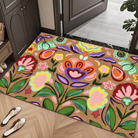 Paillasson en faux coco avec impression UV - Tapis de sol extérieur robuste pour attraper la saleté et la boue, tapis d'entrée antidérapant