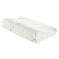 Oreiller cervical en mousse à mémoire de forme à motif marin, housse en fibre de bambou réglable, doux pour soulager les douleurs cervicales, toutes saisons, vente chaude