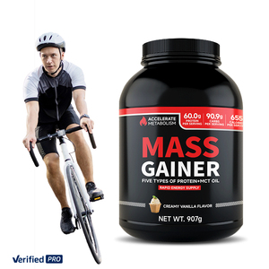 Gainer <span class=keywords><strong>de</strong></span> <span class=keywords><strong>masse</strong></span> premium avec isolat <span class=keywords><strong>de</strong></span> protéines <span class=keywords><strong>de</strong></span> lactosérum concentré, protéines <span class=keywords><strong>de</strong></span> lactosérum hydrolysées, protéines <span class=keywords><strong>de</strong></span> soja 33,3 % <span class=keywords><strong>pour</strong></span> <span class=keywords><strong>la</strong></span> croissance musculaire - Product Image 1