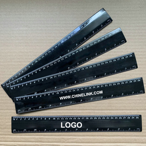 Tùy chỉnh đầy đủ màu sắc UV in 2 mặt Cai Trị 30 cm <span class=keywords><strong>12</strong></span> inch màu đen sinh viên thẳng Cai Trị - Product Image 4