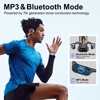 Écouteurs sportifs à conduction osseuse en silicone de haute qualité, étanches IPX8, pour la natation, sans fil BT6.0