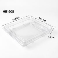 Boîte de rangement pour biscuits en plastique transparent PET personnalisée en usine avec couvercles pour l'emballage de fruits et de pâtisseries