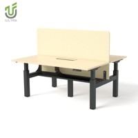 Bureau de bureau moderne populaire IULTRA avec design élégant à double moteur Caractéristiques intelligentes Bureau électrique durable pour les espaces de travail contemporains