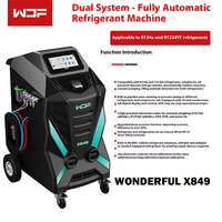 Merveilleuse machine à réfrigérant entièrement automatique de climatisation automobile X849 avec réfrigérants à double système R134a et 1234yf