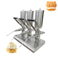 Machine à injecter la crème et la confiture pour pâtisseries, croissants, beignets et gâteaux, capacité 5L*5, pour garnitures et sauces