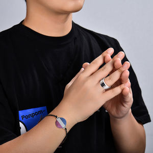 Anillo de Plata de Ley 925 con Piedra de Ónix Negro Rectangular Único, Personalizado con Resina y Cenizas, para <span class=keywords><strong>Hombre</strong></span> - Product Image 2