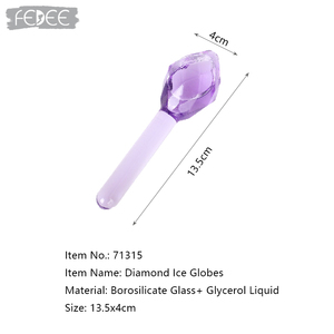 كرات الثلج الرائجة لتبريد الوجه، جهاز تدليك زجاجي للعناية بالبشرة، يقلل الانتفاخ ويعزز الدورة الدموية - Product Image 3