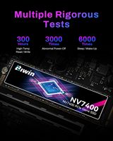 SSD interne de jeu BIWIN NV7400 1 To M.2 PCIe 4.0 x4 NVMe 2.0, 7450 Mo/s en lecture, 6500 Mo/s en écriture, TLC NAND