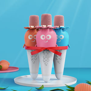 Boîte de son karaoké sans fil rechargeable <span class=keywords><strong>K5</strong></span> 2.4G avec microphone à condensateur, ports TF/USB, lumières LED, poignée pour chanter n'importe où - Product Image 2