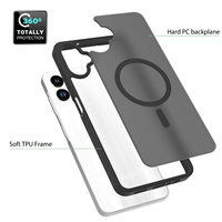 Housse de Protection Antichoc pour Samsung Galaxy A06/A16/A55/A35, Toucher Peau Mate, en TPU et PC, Coque Magnétique pour Téléphone Portable Samsung A06