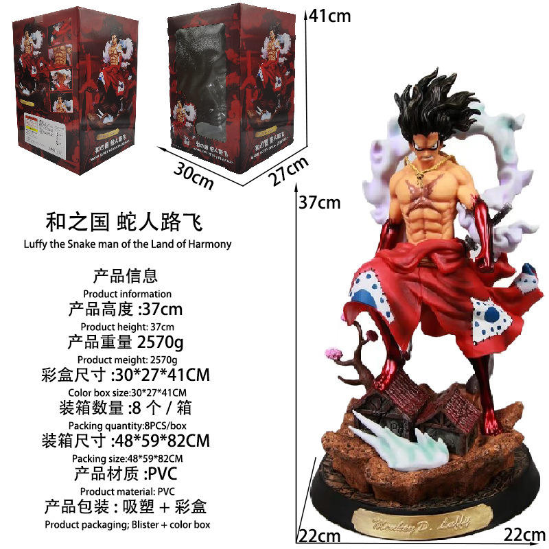 Luffy, l'homme serpent du pays de Wano