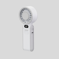 Ventilateur portatif pliable le plus récent, 100 vitesses réglables, 3600 mAh, ventilateur portatif rechargeable, écran LED, circulateur d'air USB