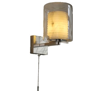 Lámpara de pared minimalista moderna, pantalla de cristal, LED E27, control de interruptor para sala de estar y dormitorio - Product Image 5