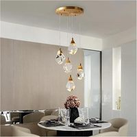 Lustre en spirale au design moderne, long lustre en cristal pour escalier, éclairage de plafond haut pour salon