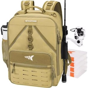 Sac à dos de pêche avec porte-cannes, porte-bouteille et sac de rangement pour équipement de pêche - échantillon gratuit - Product Image 1