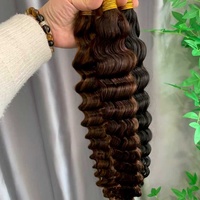 CF466 Super Wave Color # Extensions de cheveux humains en vrac pour tressage, 22 et 24 pouces, prix de gros
