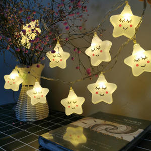 Mini-lampes LED étoiles mignonnes, style célébrité internet, cœur de fille, dessin animé 3D, lumières romantiques colorées clignotantes, décoration de chambre - Product Image 2