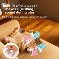 Mainan Kucing Boneka Donat Bergaya Kartun Baru - Untuk Penggunaan di Dalam Ruangan, Menenangkan, Kreatif, dan Menghibur untuk Kucing