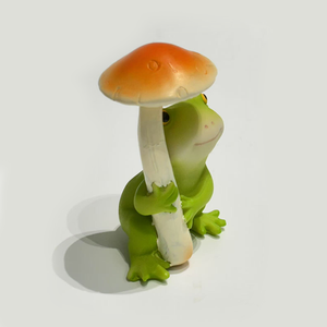 Piccoli ornamenti di rana che scorre acqua vasi di fiori per giardini paesaggistici animali Micro - Product Image 6