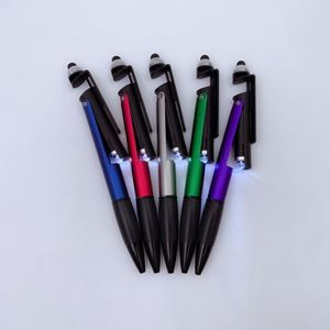 Novelty Design Multifunction Phone Holder <b>Ball</b> <b>Led</b> Stylus Ballpoint Pen With Custom Logo - Product Image 4