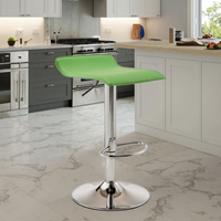 Tabouret de bar pivotant réglable de style industriel moderne, siège en cuir synthétique, aspect vieilli, pour café, salle à manger, cuisine