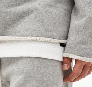 Autunno nuovo sport Fitness a maniche lunghe allenamento da corsa da uomo ampio maglione arricciato Casual a girocollo traspirante - Product Image 3