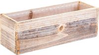 Jardinière carrée en bois Boîte de fenêtre décorative intérieure Boîte de jardinière avec doublure en plastique amovible