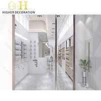 Aménagement intérieur de magasin de maquillage, présentoirs sur mesure, meubles de présentation de cosmétiques, décoration de magasin de beauté commercial, rénovation