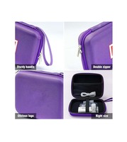 Étui de transport protecteur pour nébuliseur portable, sac médical de voyage à coque rigide pour inhalateur, embout doseur, masques, sac de rangement