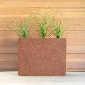 Jardinières décoratives en acier Corten écologiques pour la maison et le jardin - Product Image 5