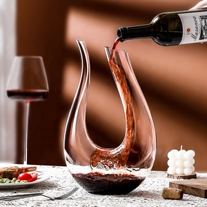<span class=keywords><strong>Carafe</strong></span> à vin rouge <span class=keywords><strong>en</strong></span> verre <span class=keywords><strong>cristal</strong></span> Offre Spéciale de haute qualité <span class=keywords><strong>Carafe</strong></span> à vin <span class=keywords><strong>en</strong></span> forme de U soufflée à la main Eco unique pour un bar à la maison - Product Image 3