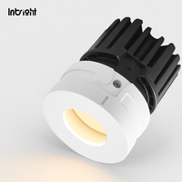 Plafonnier LED COB encastré à design modulaire, IP65, avec grille en nid d'abeille en option, 8W 15W, dimmable