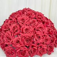 Dekorasi Bunga Hydrangea Ball untuk Pernikahan, Pusat Perbelanjaan, Hotel, Perlengkapan Dekorasi, Mawar Buatan, Hiasan Gantung