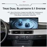 Autoradio 15,8 pouces Carplay pour BMW Série 3 E90 E92 2004-2012 Android 15 Écran Stéréo Auto GPS Navigation Lecteur Multimédia Vidéo