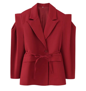 Abbigliamento Donna MYST&<span class=keywords><strong>ZA</strong></span> 2026 Nuova Moda Blazer con Spalle Larghe e Cintura in Vita - Product Image 6