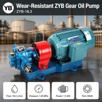 Pompa Gir Minyak Berat Self Priming ZYB 18.3, 18.3 LPM, 1.45 MPa, 1.5 KW, Baja Karbon, Pompa Booster Laut Tekanan Rendah dengan Motor