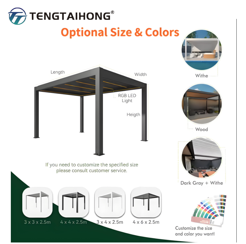 Aluminum Pergola Customized