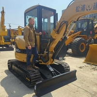 Mini-excavatrice sur chenilles Caterpillar 3 tonnes 303CR 303CCR d'occasion, très demandée