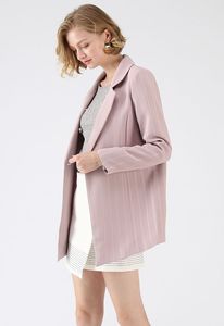 Oem personalizzato di alta moda con collo <span class=keywords><strong>a</strong></span> maniche lunghe <span class=keywords><strong>a</strong></span> <span class=keywords><strong>righe</strong></span> stampa <span class=keywords><strong>Blazer</strong></span> lungo <span class=keywords><strong>a</strong></span> bottone singolo per le donne - Product Image 3