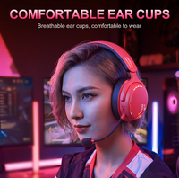 Auriculares Inalámbricos para Juegos Onikuma GT886, Sonido Envolvente 7.1, Batería de 1000 mAh, Auriculares para Gamers con Micrófono para PC, PS4, Switch