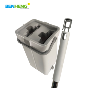 <span class=keywords><strong>Russe</strong></span> nouvelle haute qualité 360 degrés rotatif Double face pince fixe en caoutchouc raclette vadrouille plate avec ensemble de seau - Product Image 5