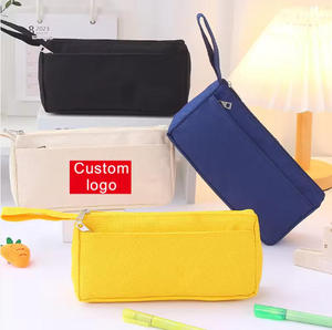 Maxfree Grande Capacité Trousse à Crayons Scolaire Couleur Unie Créative Personnalisable avec Logo Étui à Stylos et Crayons Créatif - Product Image 1