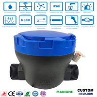 Medidor de agua ultrasónico Clase B LoRaWAN M-Bus RS485 Pulse IP68 MID CE ISO 4064 Medidores de flujo OEM