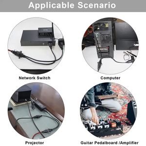 Convertidor divisor Y tipo C13 C14 macho a 2 C13 hembra conector de alimentación de CA para unidades de distribución de energía PDU PSU UPS - Product Image 5