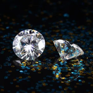 Hot Sale Loose Brilliant Round Cut CZ Stone Cubic Zircon Synthetic Diamond