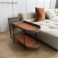 Classe Chariot De Stockage Table D'appoint De Luxe Moderne Antique Salon Servir Table Koffietafel Couchtisch Table Basse Avec Roue